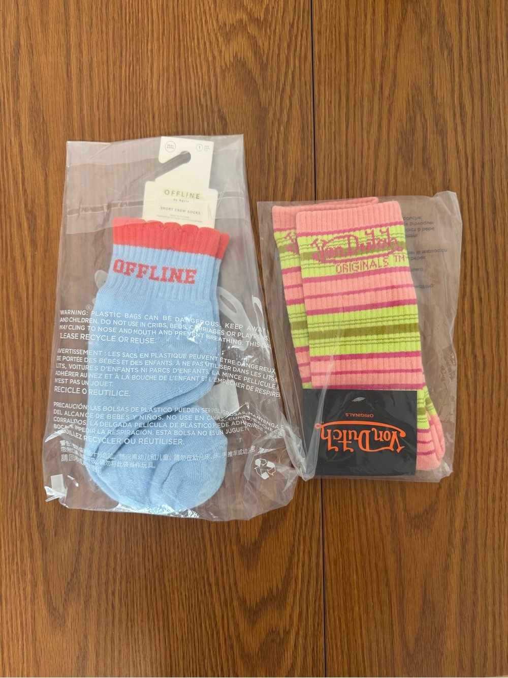 Von Dutch and Aerie Socks